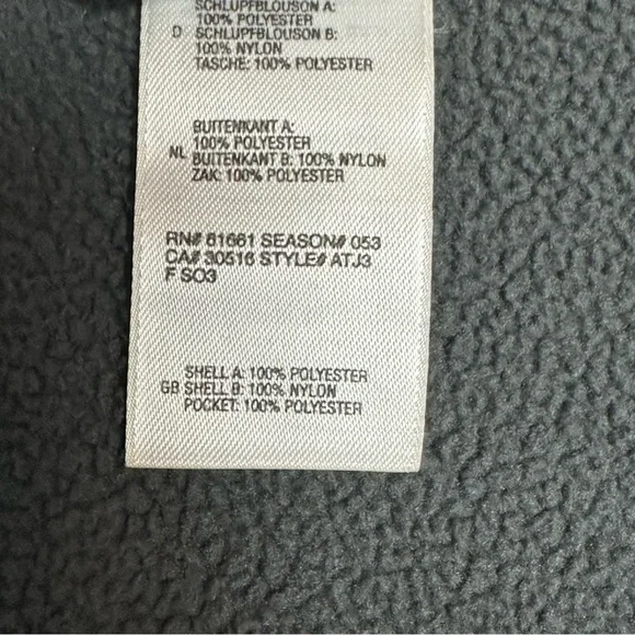 The North Face Fleece Full Zip XL Gray and Black. - Picture 6 of 10